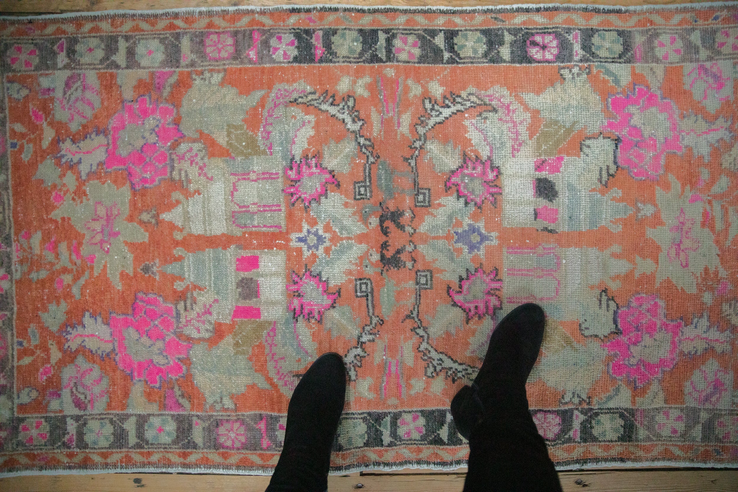 3x5.5 Vintage Distressed Oushak Rug // ONH Item 10889 Image 1