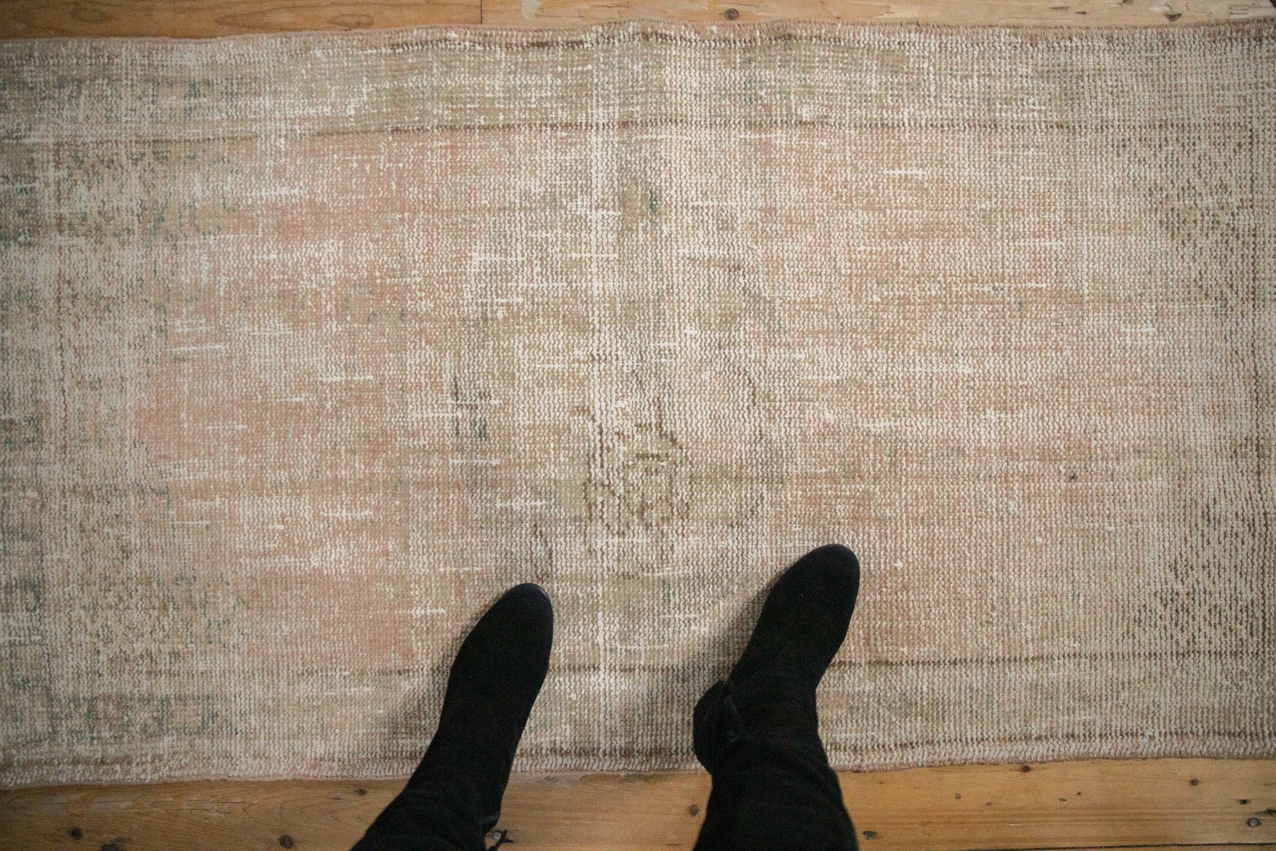 2.5x5 Vintage Distressed Oushak Rug Runner // ONH Item 10891 Image 1