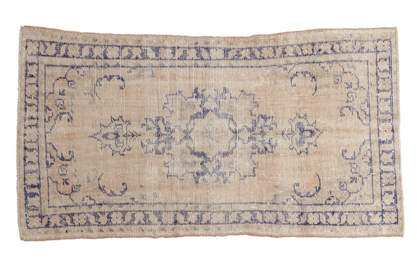 2.5x4.5 Vintage Distressed Oushak Rug // ONH Item 10895