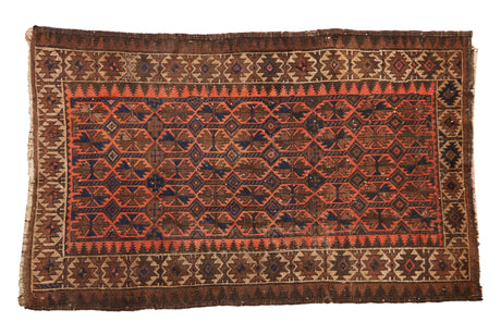 3x6 Vintage Belouch Rug Runner // ONH Item 10908