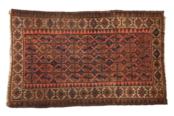 3x6 Vintage Belouch Rug Runner // ONH Item 10908