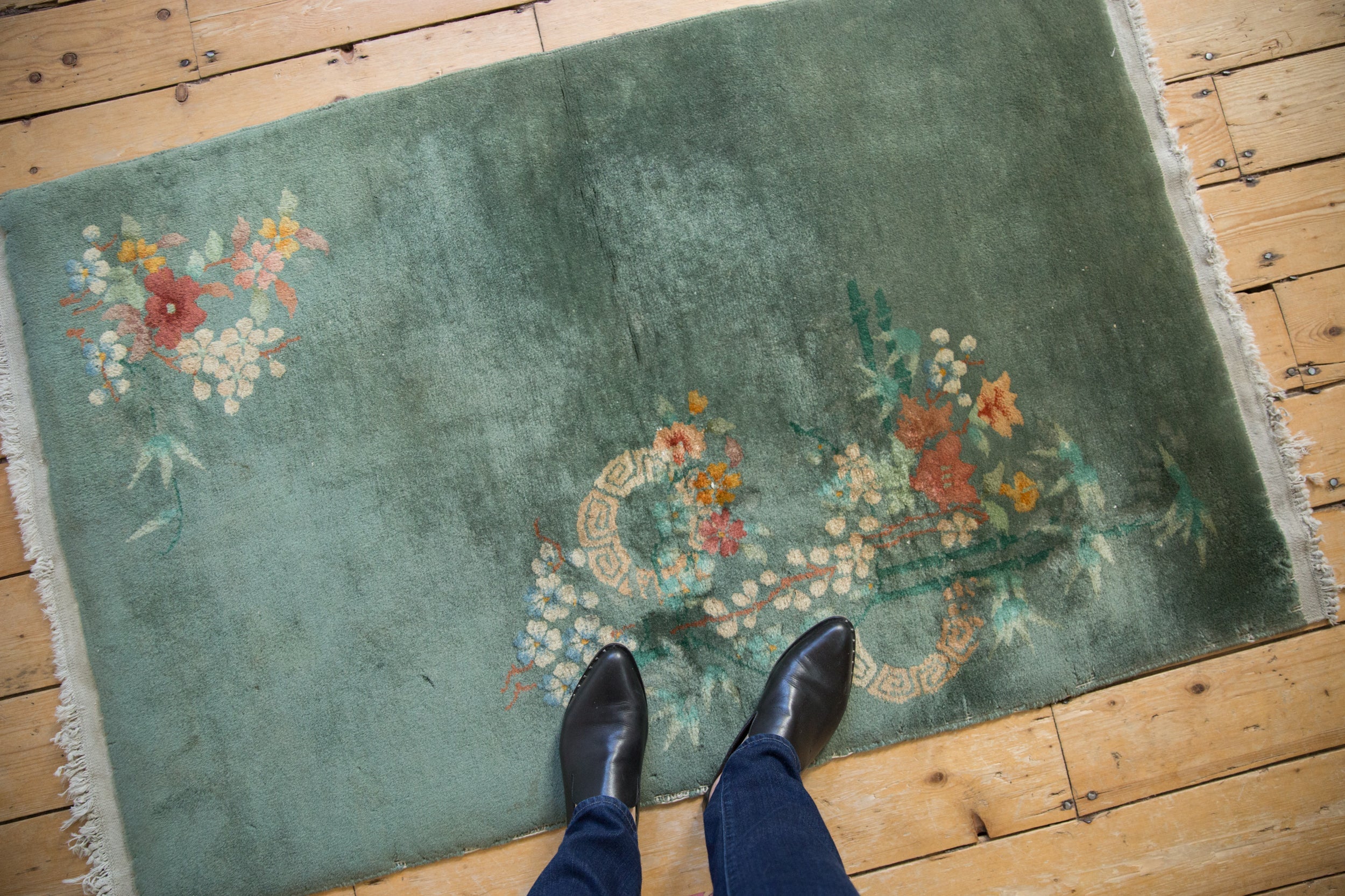 3x4.5 Vintage Nichols Art Deco Rug // ONH Item 10911 Image 1