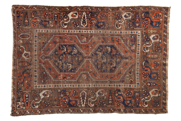 4x5.5 Vintage Kamseh Rug // ONH Item 10915