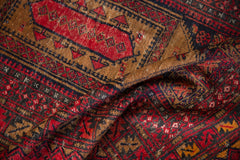 3x5 Vintage Afghan Rug // ONH Item 10917 Image 7
