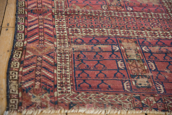 3.5x4 Antique Turkmen Square Rug // ONH Item 10919 Image 3