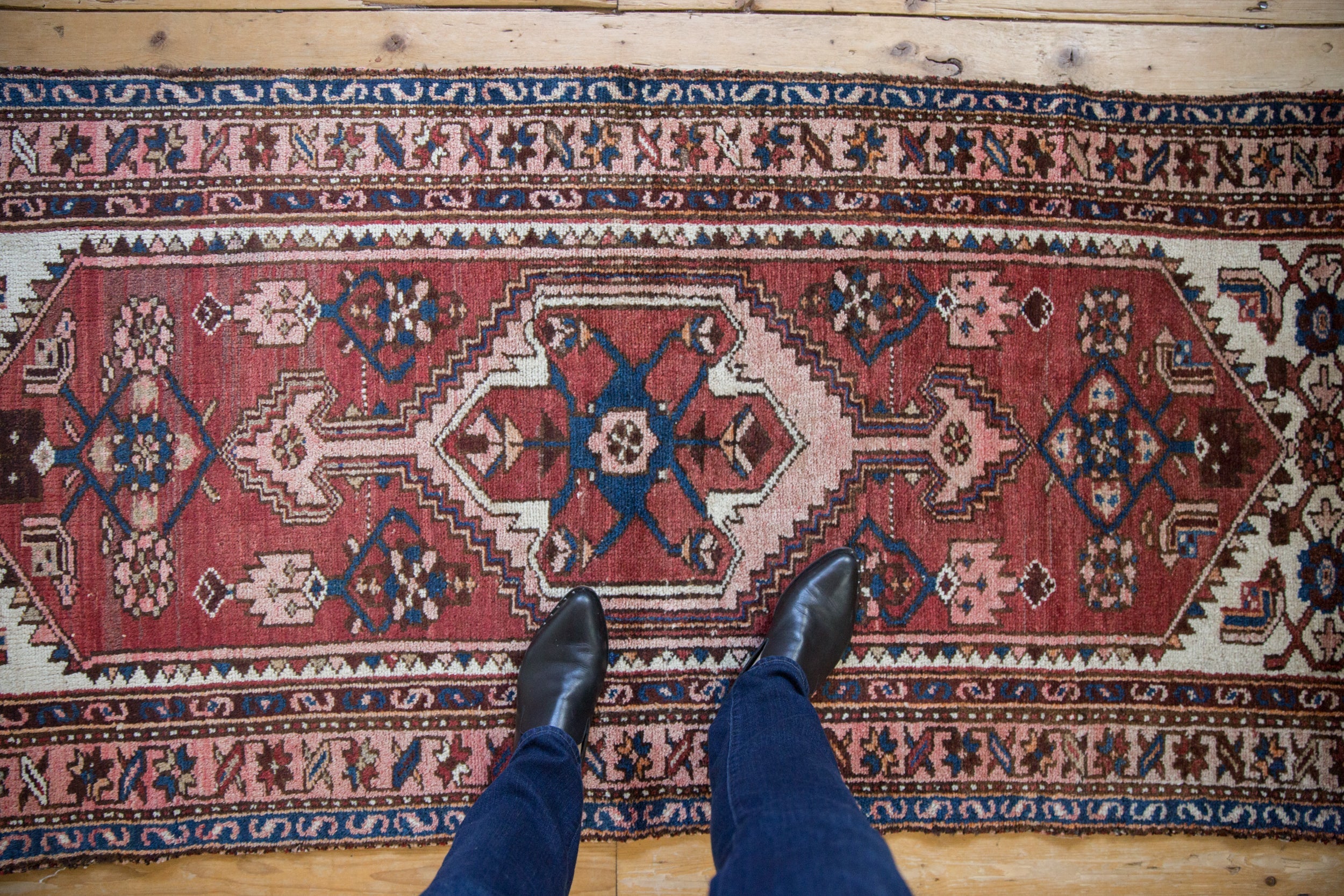 3x7 Vintage Hamadan Rug Runner // ONH Item 10921 Image 1