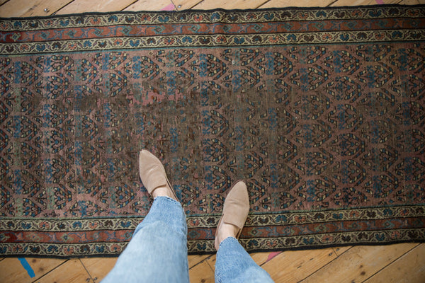 3.5x15 Antique Kurdish Hamadan Rug Runner // ONH Item 10926 Image 3