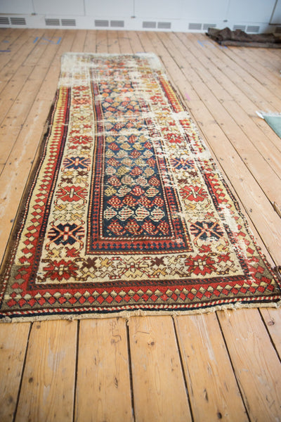 3.5x10 Vintage Caucasian Rug Runner // ONH Item 10927 Image 2