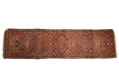 3.5x12.5 Vintage Kurdish Hamadan Rug Runner // ONH Item 10931