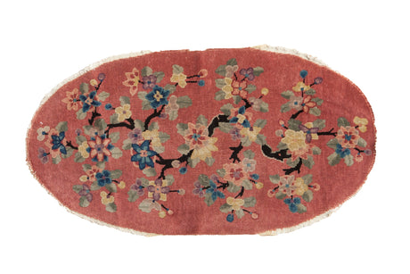 2x4 Vintage Nichols Art Deco Rug Runner // ONH Item 10936