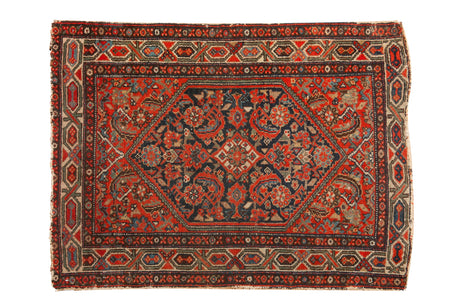 3x4 Vintage Hamadan Square Rug // ONH Item 10941