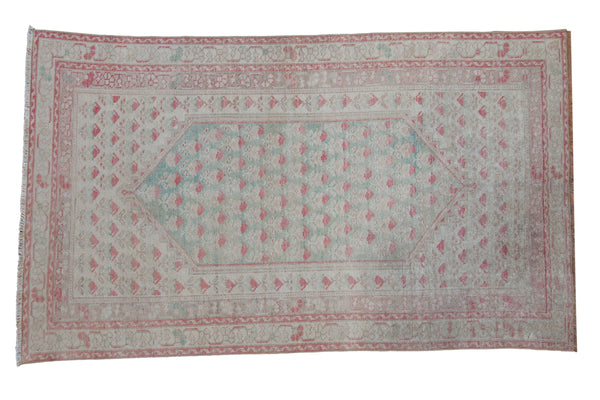 4x6.5 Vintage Distressed Oushak Rug // ONH Item 10946