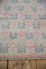 3x7.5 Vintage Distressed Oushak Rug Runner // ONH Item 10947 Image 6
