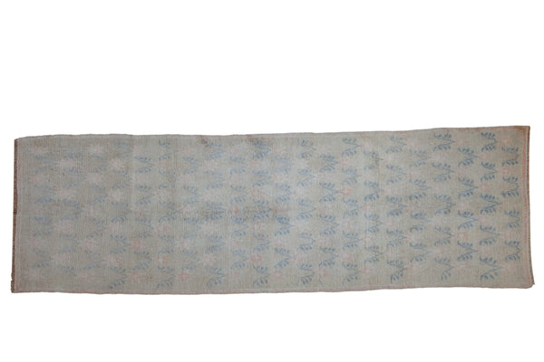 3x10 Vintage Distressed Oushak Rug Runner // ONH Item 10948