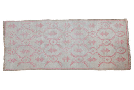 2.5x6.5 Vintage Distressed Oushak Rug Runner // ONH Item 10952