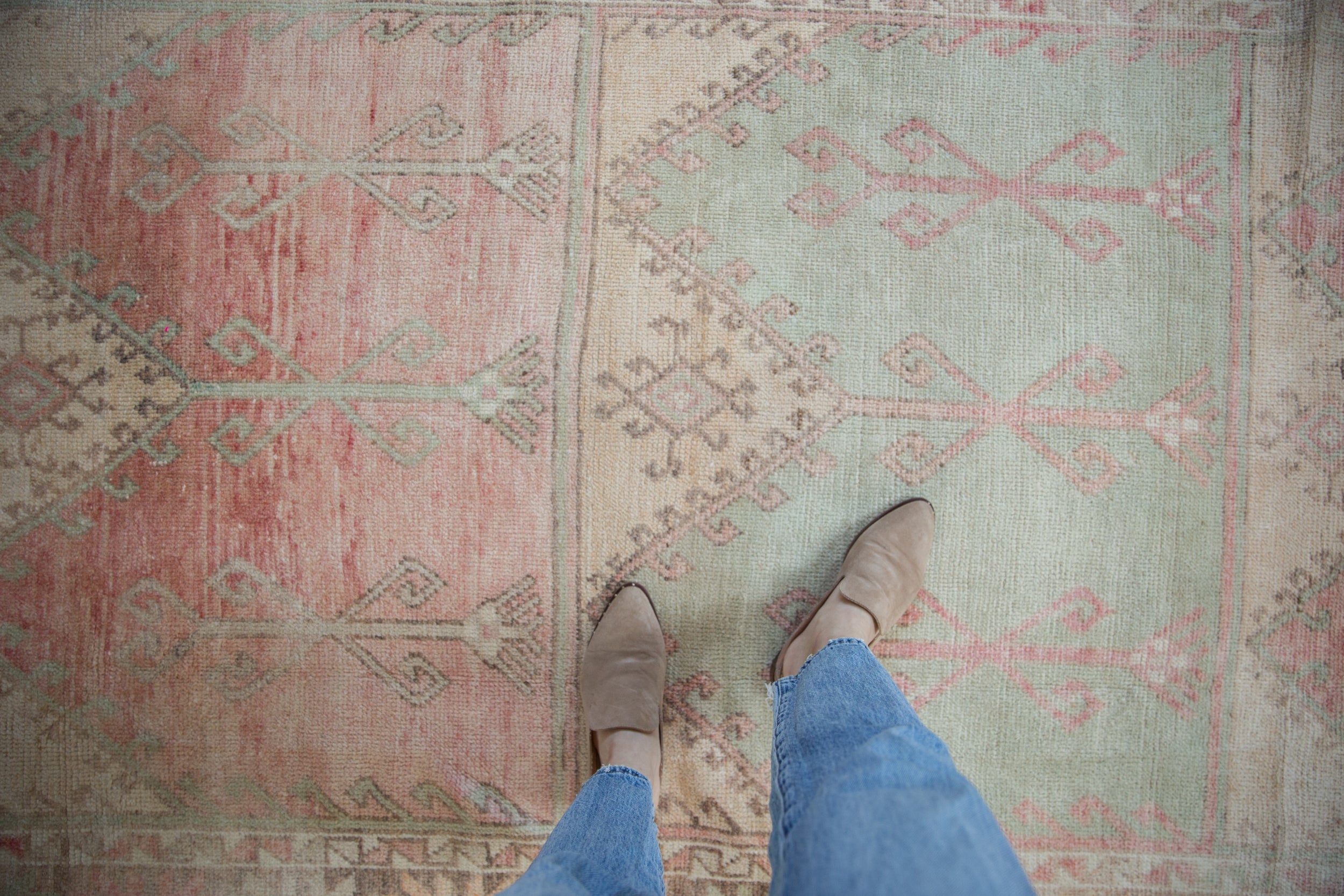 5x13 Vintage Distressed Oushak Rug Runner // ONH Item 10954 Image 1