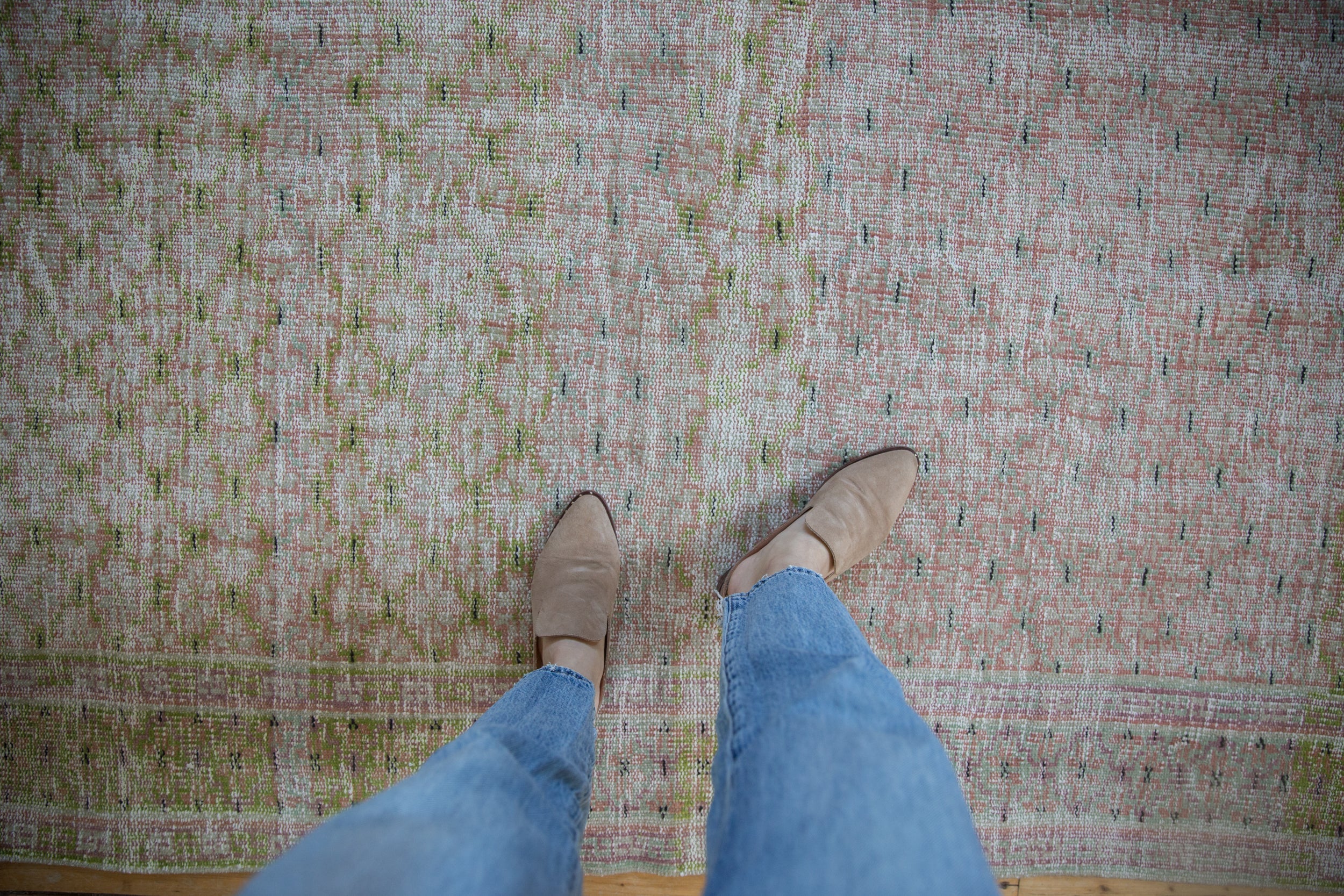 5x7 Vintage Distressed Overdyed Oushak Rug // ONH Item 10955 Image 1