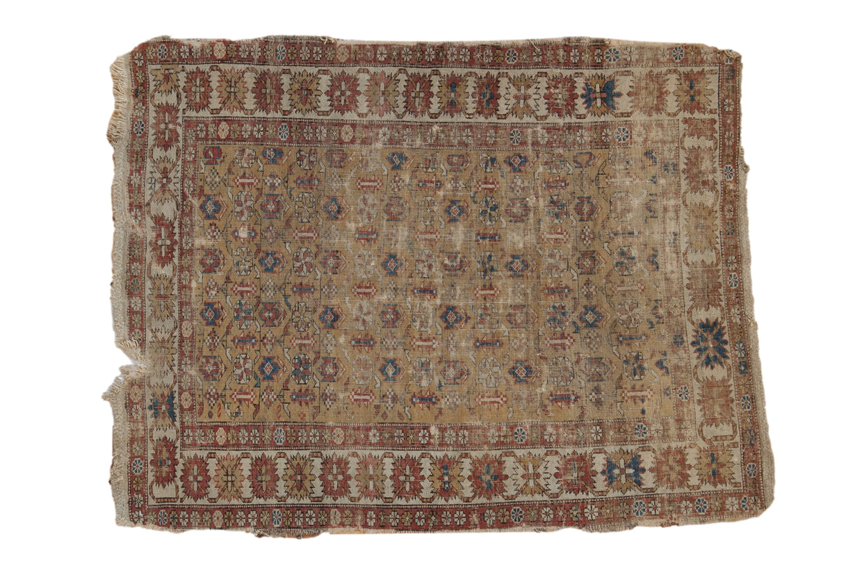 3.5x5 Antique Caucasian Rug // ONH Item 10966