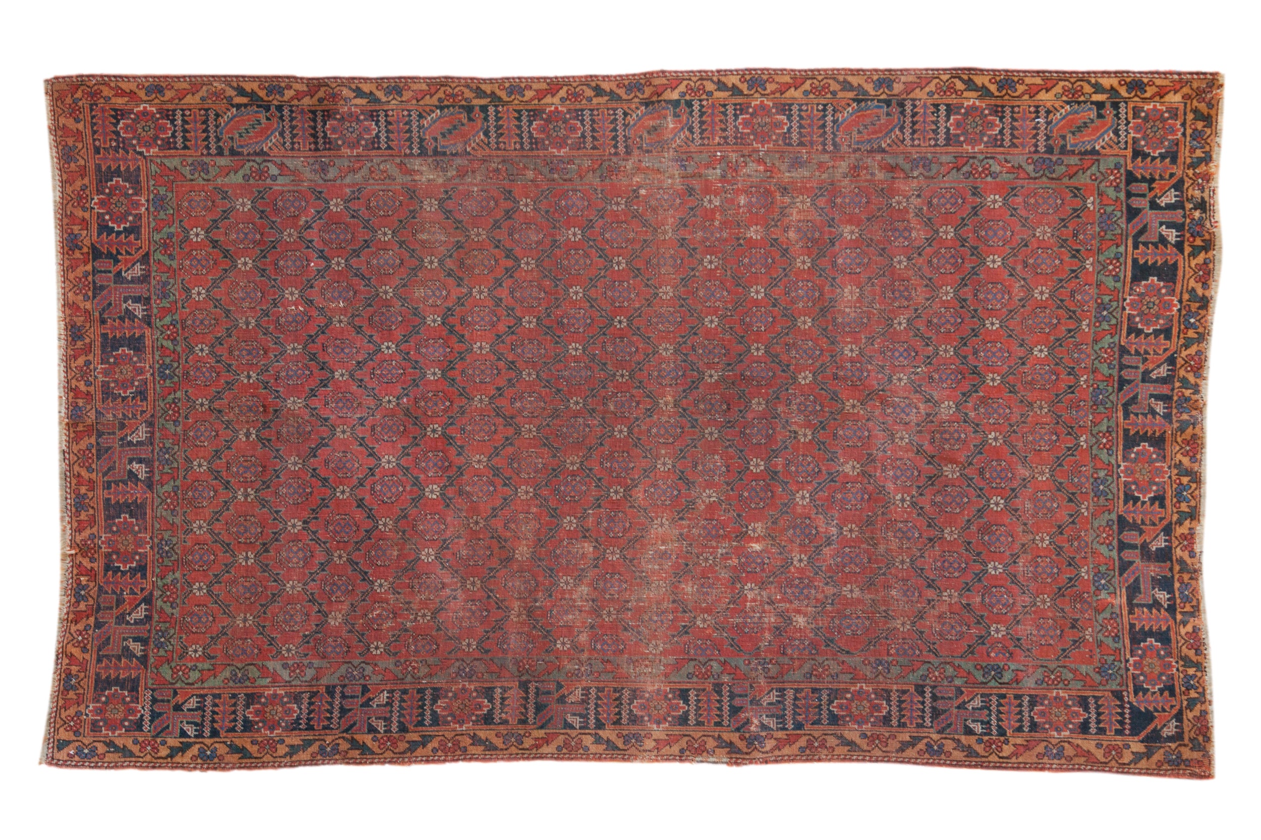 4.5x7.5 Antique Qashqai Rug / ONH item 10973