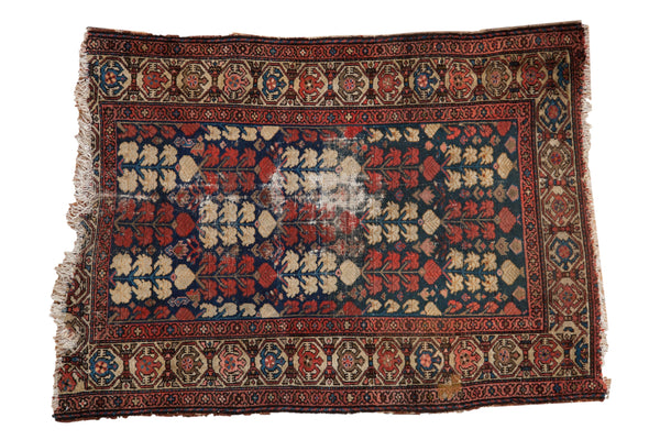 3x4.5 Antique Hamadan Rug // ONH Item 10980