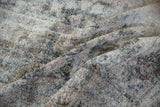 The hand-knotted foundation and secure weave on the back of an antique Kerman carpet.