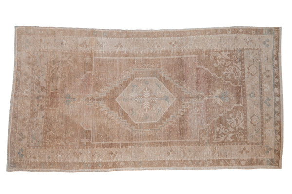 3.5x6.5 Vintage Distressed Oushak Rug // ONH Item 10997