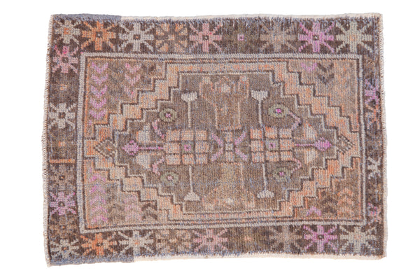 2.5x3.5 Vintage Distressed Oushak Rug // ONH Item 10998