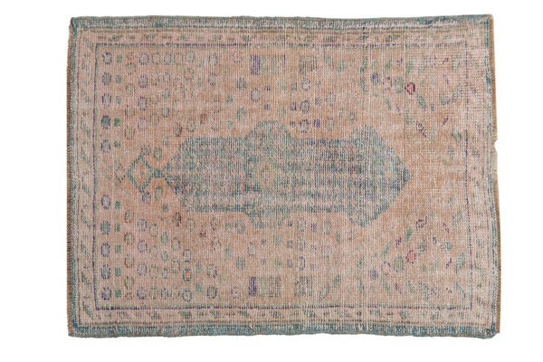 2.5x3.5 Vintage Distressed Oushak Rug // ONH Item 11001