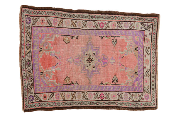 2.5x3.5 Vintage Distressed Oushak Rug // ONH Item 11003