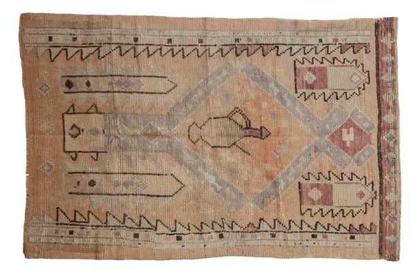 3x4.5 Vintage Distressed Oushak Rug // ONH Item 11005