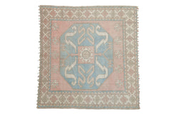 6x6.5 Vintage Distressed Oushak Square Carpet // ONH Item 11008