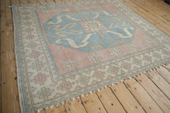 6x6.5 Vintage Distressed Oushak Square Carpet // ONH Item 11008 Image 3