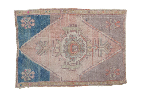 2x3 Vintage Distressed Oushak Rug Mat // ONH Item 11012