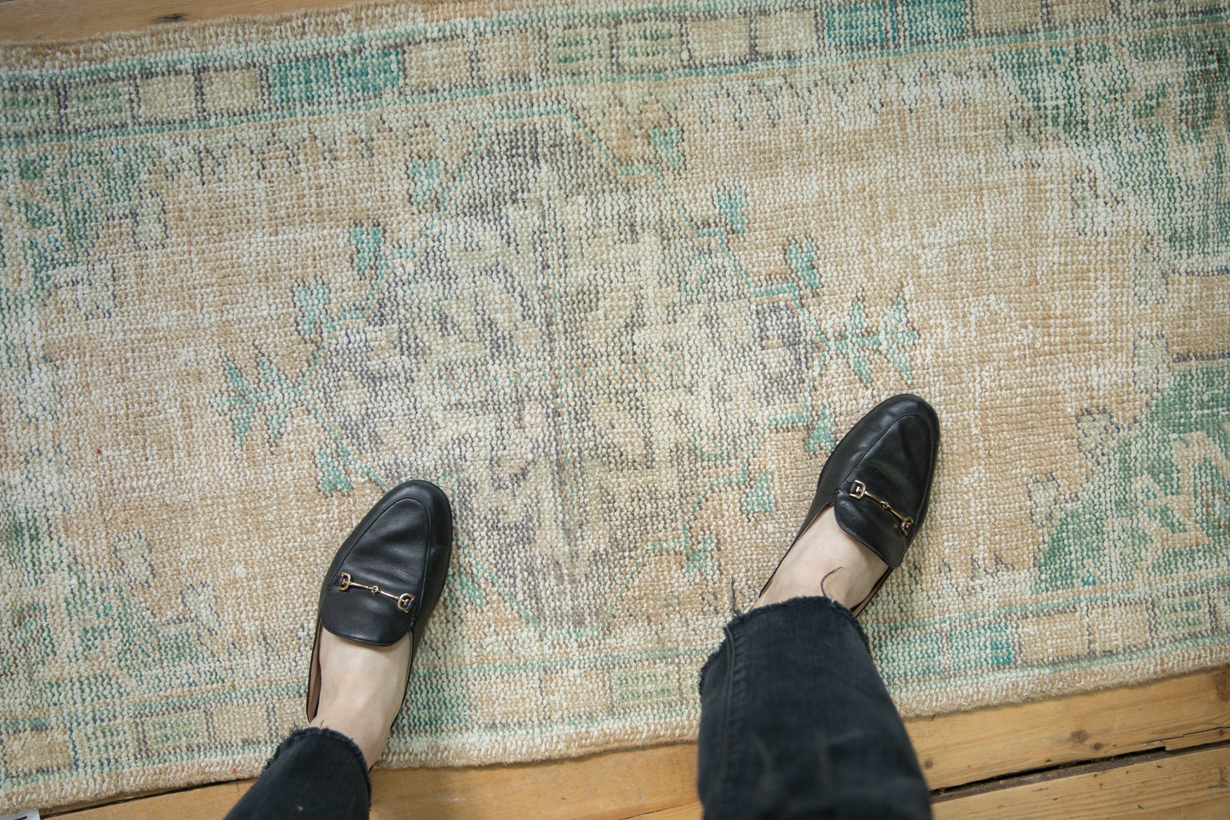 2x4 Vintage Distressed Oushak Rug Runner // ONH Item 11018 Image 1