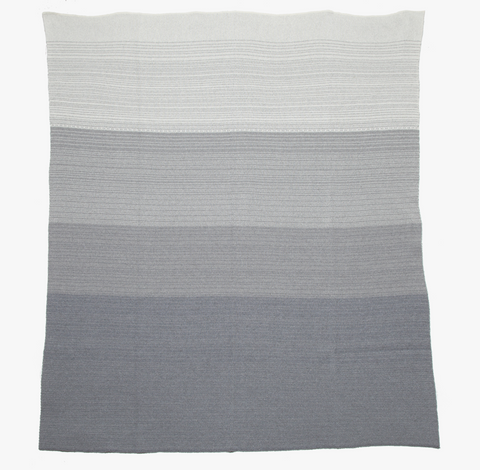 Eco-Friendly Made in USA Blanket Ombre Gray // ONH Item 11024