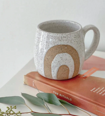 Medium Wax Resist Ceramic Mug // ONH Item 11031