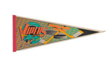 Vintage Detroit Vipers felt pennant showing the inaugural season snake logo and puck.