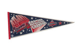 Vintage Atlanta Braves 1995 Eastern Division Champions felt pennant in red, white, and navy.