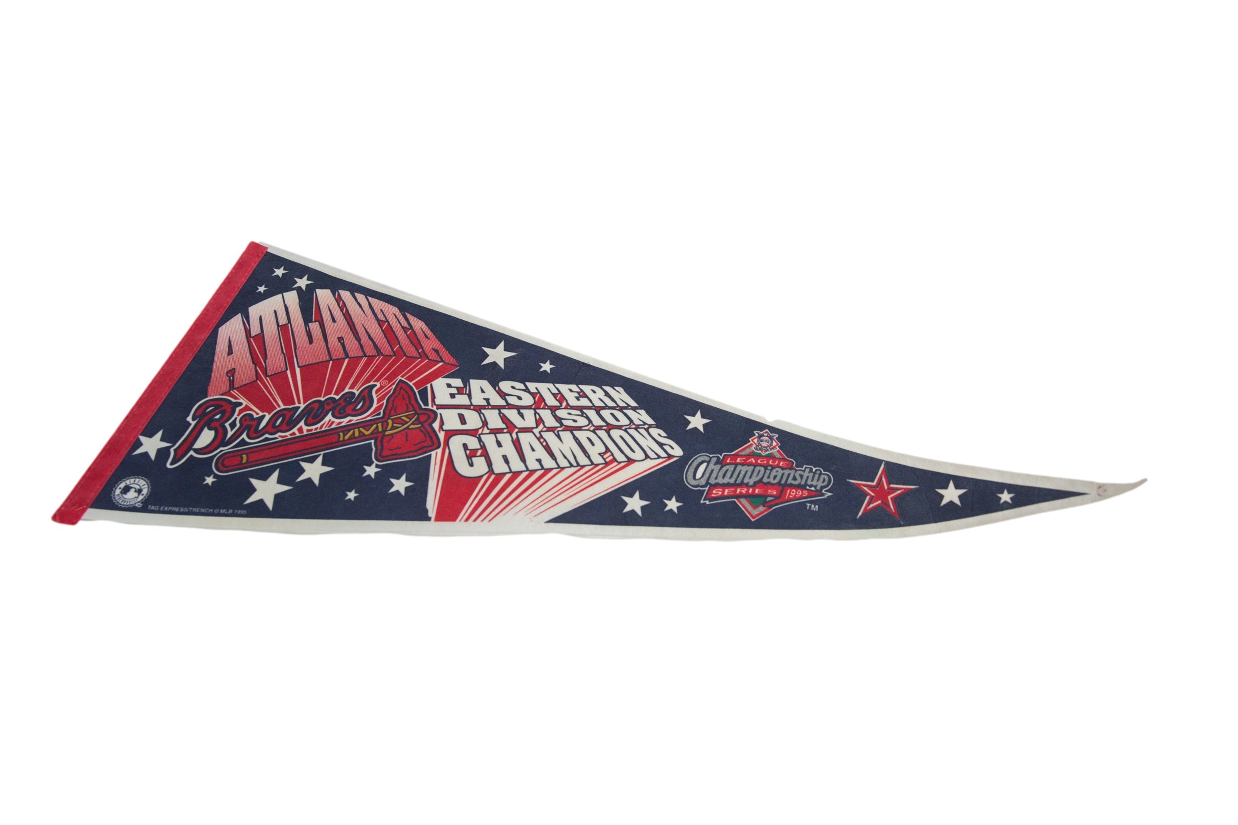 Atlanta Braves 1995 World Series Champions Felt Flag Pennant