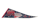 Vintage Atlanta Braves Eastern Division Champions felt pennant, red and blue with stars.