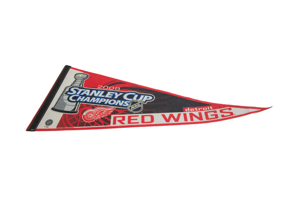 Detroit Red Wings 2008 Stanley Cup Felt Flag Pennant // ONH Item 11047 Image 1