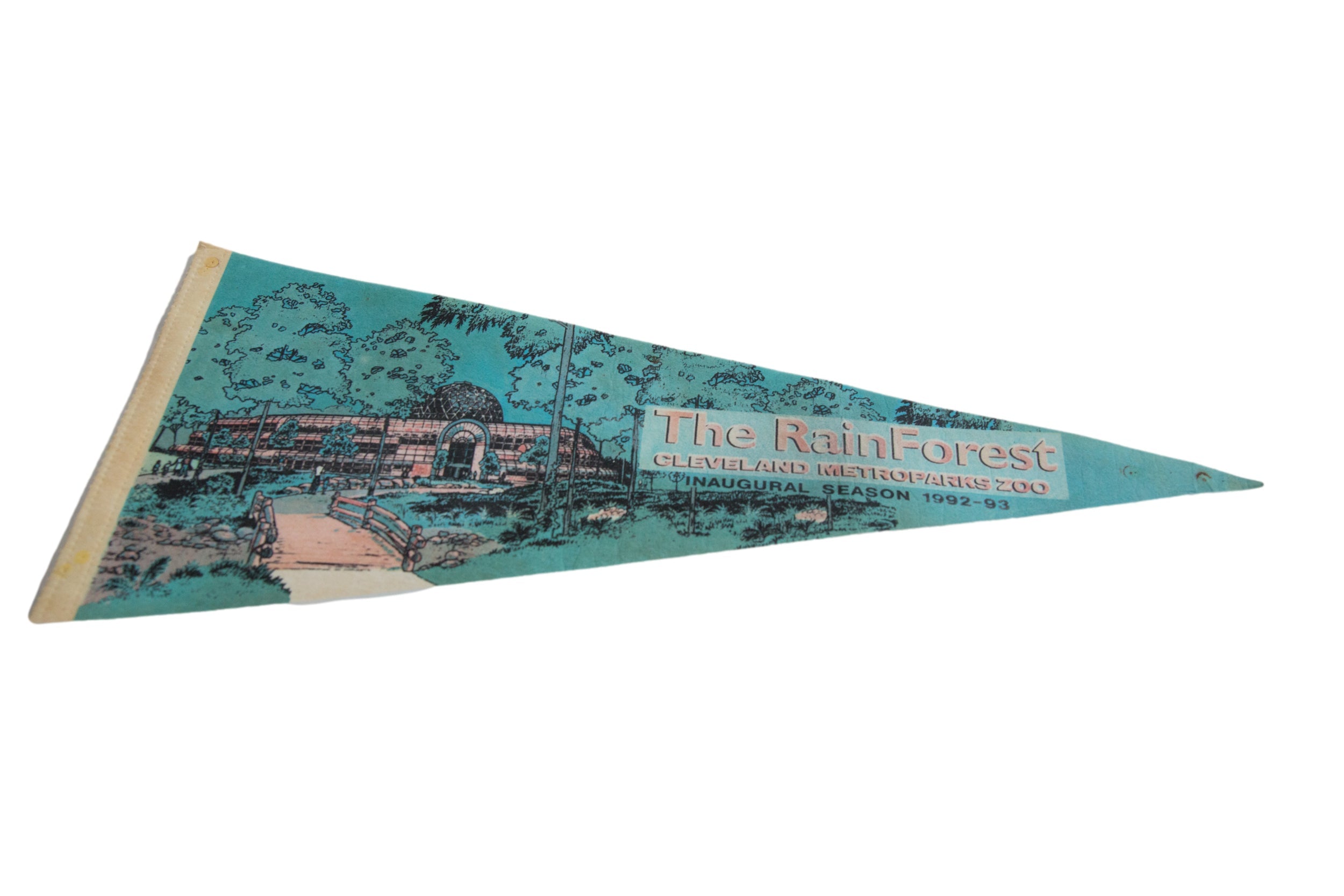 Rain Forest Cleveland Metro Parks Zoo Felt Flag Pennant // ONH Item 11054 Image 1
