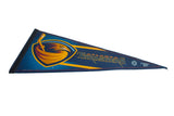 Atlanta Thrashers felt pennant's black bound edge and Wincraft manufacturing text.