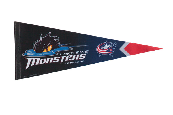 Lake Erie Monsters Cleveland Felt Flag Pennant // ONH Item 11070