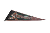 Phoenix Coyotes vintage felt pennant detail: mascot graphic with green and rust tones.