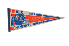 Denver Broncos AFC Champions Felt Flag Pennant // ONH Item 11086