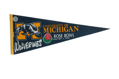 University of Michigan Wolverines Rose Bowl 1990 Felt Flag Pennant // ONH Item 11095