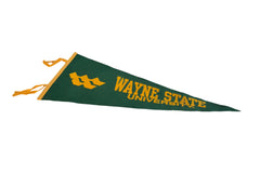 Wayne State University Felt Flag Pennant // ONH Item 11100 Image 1