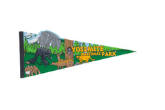 Yosemite National Park Felt Flag Pennant // ONH Item 11101