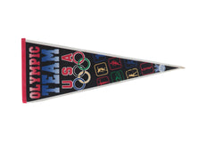 Olympics Team USA Felt Flag Pennant // ONH Item 11102